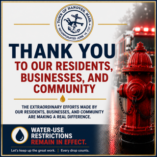 Town of Hanover Water Restriction Emergency Update 6/20/26